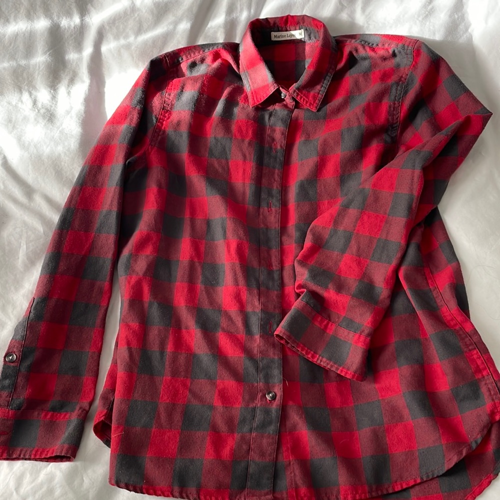Marine Layer Buffalo Check Button Down. - image 1